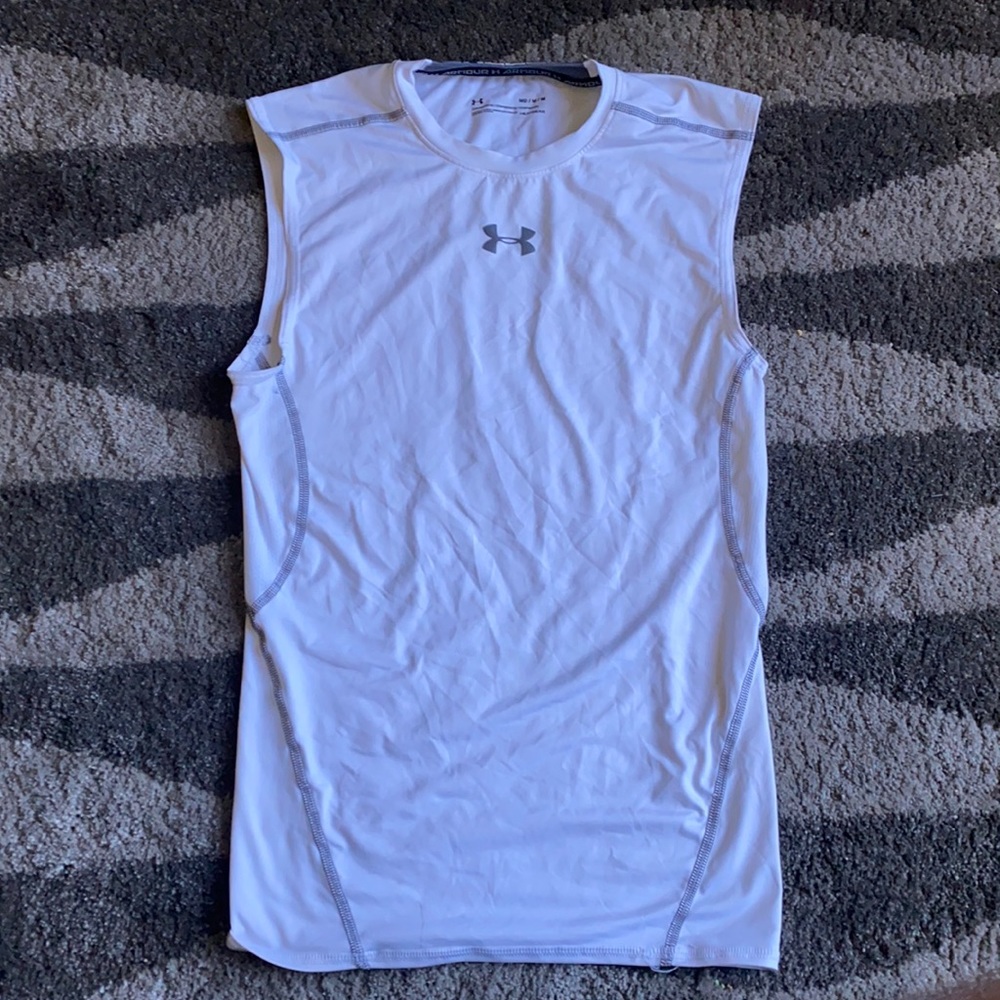 Sleeveless under armor workout gear